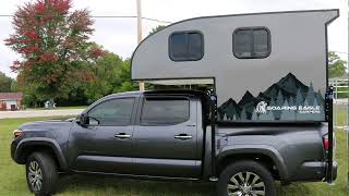 Minimalist truck camper by Soaring Eagle Campers