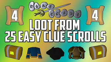 [2007] RuneScape - Loot from 25 Easy Clue Scrolls #4