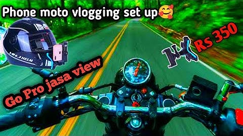 Most Affordable Phone Moto Vlogging Setup | Mobile Motovlog Setup With Mic