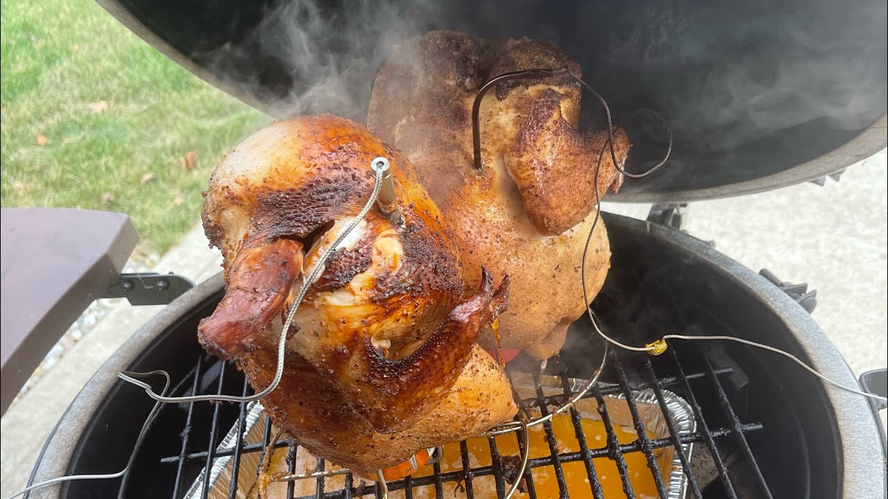 BEER CAN CHICKEN ON BIG GREEN EGG YouTube BEER CAN CHICKEN ON BIG GREEN EGG YouTube