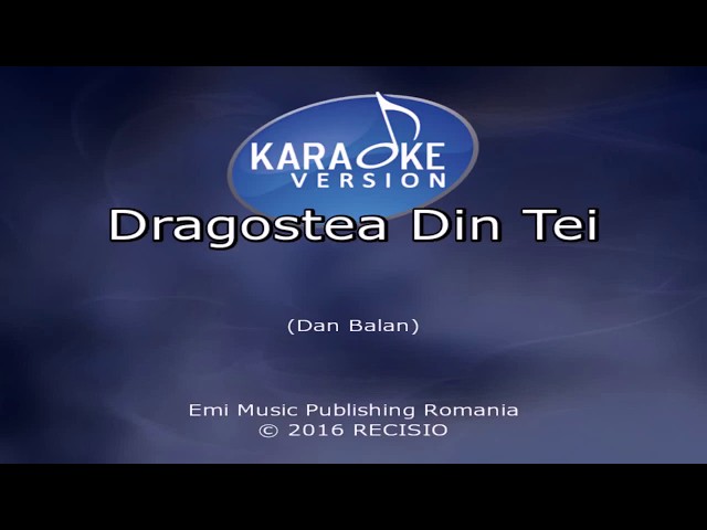 O-Zone - Dragostea Din Tei (Karaoke Version) class=