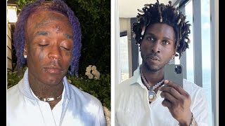 Lil Uzi Vert pulls up on Saint Jhn for kicking it w/ his Old girl Brittany Byrd & flashes the Strap.
