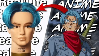 Anime Trunks Inspired Hair Tutorial: Haircut and Hairstyle || Hair Style