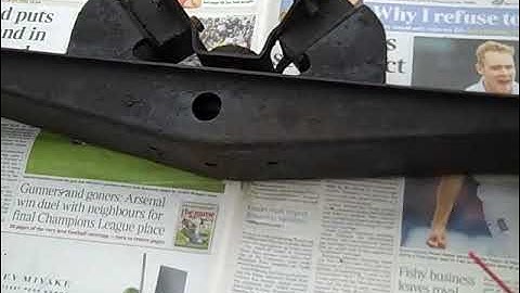 MGB Restoration gearbox crossmember refurbish and modify