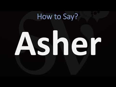 Video: Cosa significa Asher?