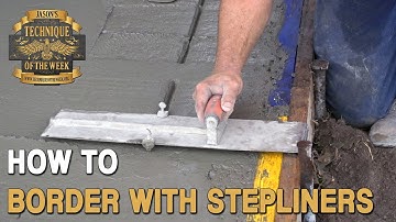 Create Concrete Border (With Stepliners)