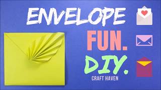 Easy Origami Envelope Tutorial - β₯οΈ DIY β₯οΈ Leaf Envelope - Fun Paper Envelope for Beginners