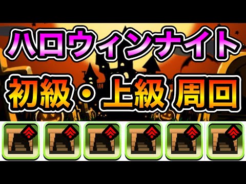 【パズドラ】お菓子とモンポを集めよう!ハロウィンナイト!仮装祭!初級・上級!周回編成!【概要欄に詳細など記載】
