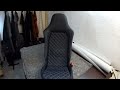 Car Seats Upholstery Opel Speedster.  Replacement of a Cover.