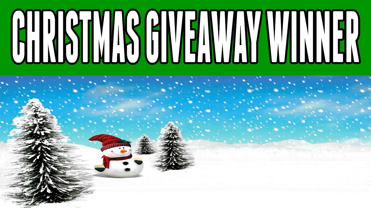 Christmas Giveaway Winner