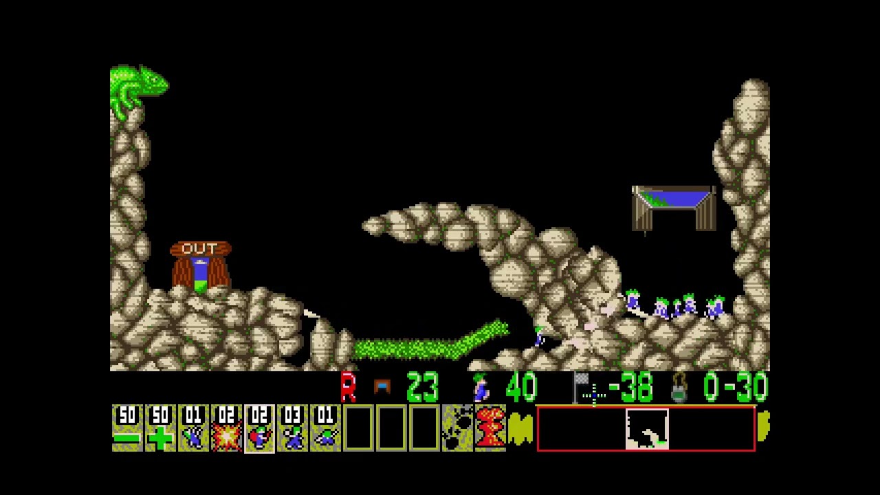 NeoLemmix Introduction Pack NL v1.43 (Gimmicks 8) - Cut Us Some Slack