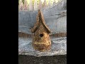 Power carving:  Fairy birdhouse!!!