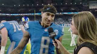 Detroit Lions WR Josh Reynolds talks win over LA Rams in Wildcard Round