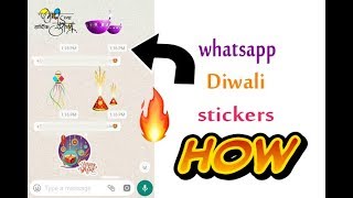 Send Stickers on WhatsApp - Activation tutorial| Diwali stickers enable 2018 screenshot 2