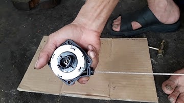 Hướng dẫn lăp ráp chụp giật trợ lục máy cắt cỏ ( phần3 )| Fixing the starter set of the lawn mower