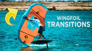 Wing foil - How to tack / gybe [Transitions tutorial]