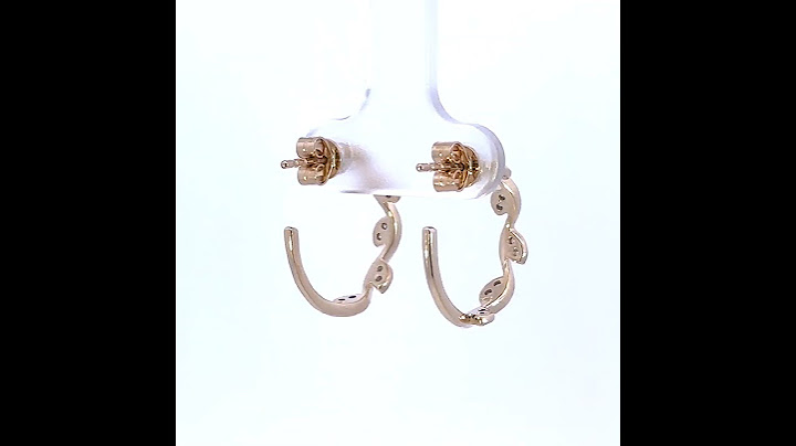 Brillant Creolen Gold 585 14 Karat Diamanten 0.20ct