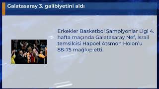 Galatasaray 3. galibiyetini aldı