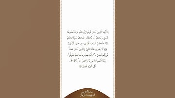 تلاوة في دقيقة | سورة التحريم | الآية ٨ | الشيخ ماجد الزامل