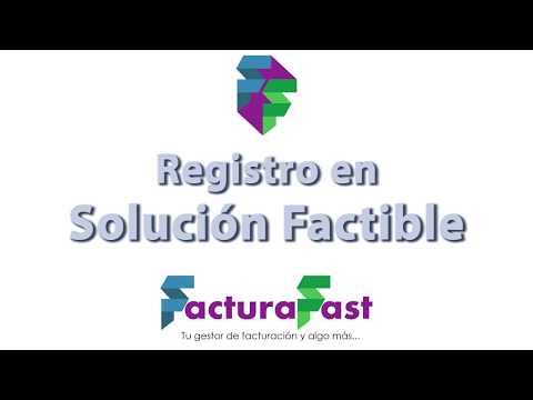 Registro en la aplicación solución factible para crear facturas