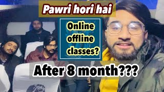 After 8 months ||Pawri hori hai||kyrgyzstan Manas airport ||offline classes