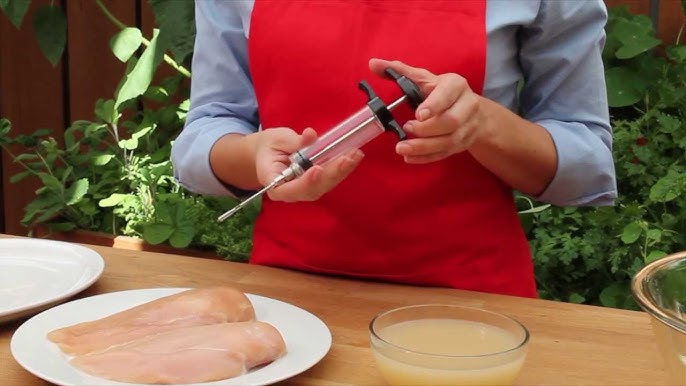 Marinade Fleisch Geschmack Injektor Spritzennadeln Waschmaschine Bürste Kit