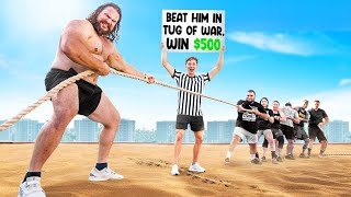 Beat the Worlds Strongest Man in Tug of War, Win $500 screenshot 5