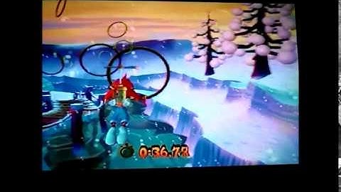 Crash Bandicoot"The Wrath of Cortex". Time Trial.Level 28." Ice Station Bandicoot".36:92