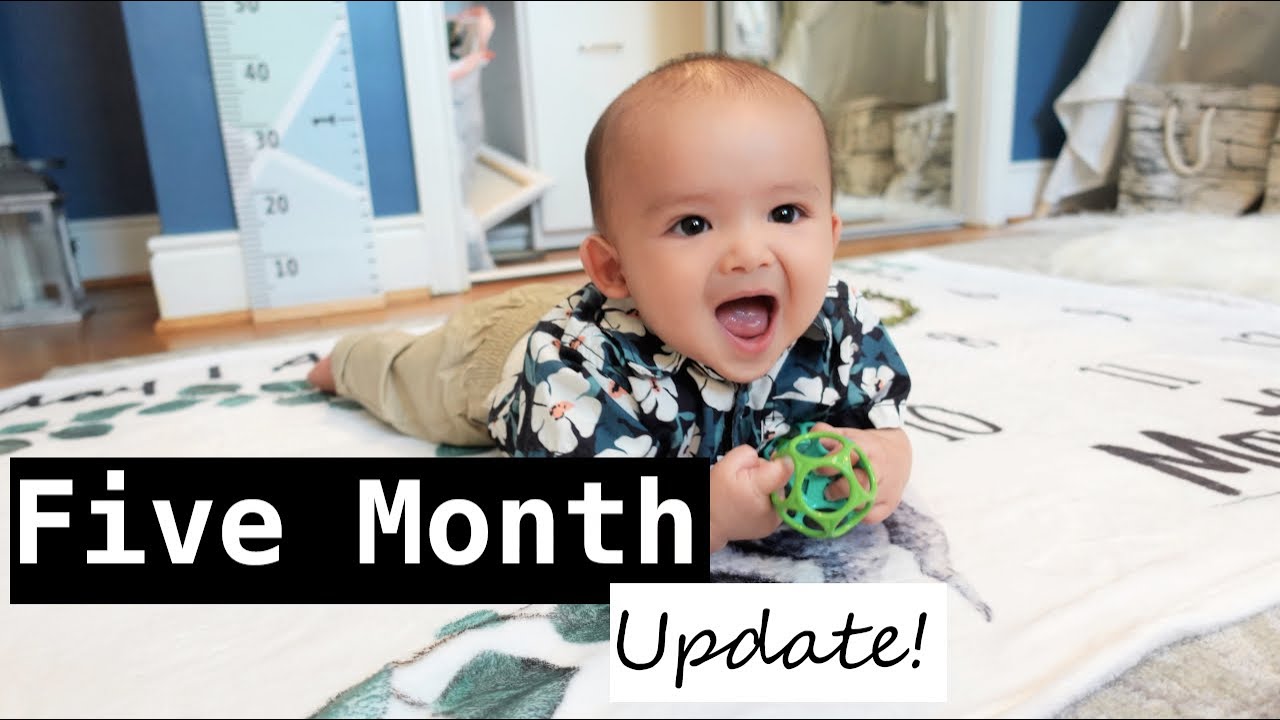 5 Month Baby Update! Sleeping, Standing?? Rolling Over, Eating Solids YouTube