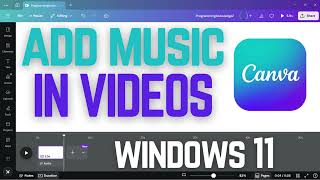 How to Add Music to a Video in Canva | Add Background Audio, Songs & Sound Effects (Tutorial)