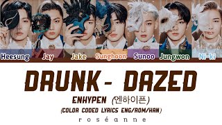Enhypen - “Drunk-Dazed” (color coded Lyrics Eng/Rom/Han) Resimi