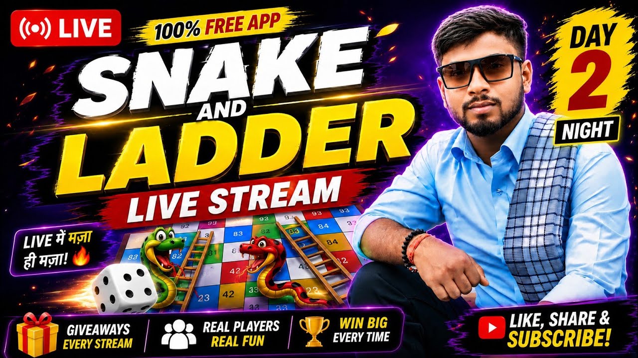 snake And Ladder Game night Live Now