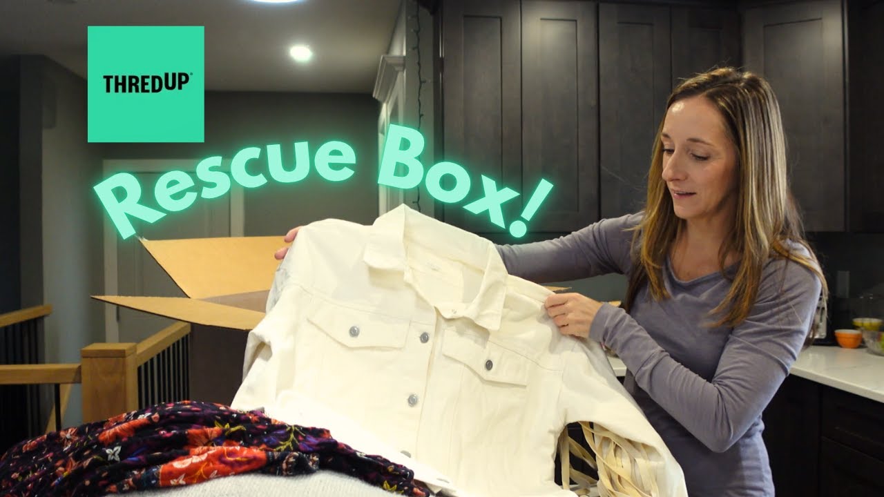 Reque Box This 50-LB ThredUp Rescue Box Was a WILD RIDE - YouTube