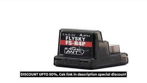 FLYSKY FS-R4P Receiver 2.4GHz 4 Channels Receiver with Single Antenna PWM Output for Trans