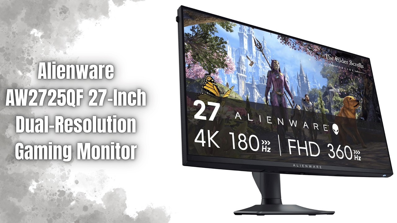 Alienware AW2725QF Dual-Resolution Gaming Monitor Review | 4K 