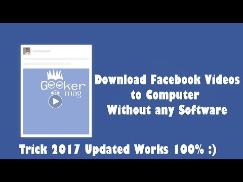 How to download facebook video to your computer