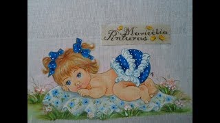 COMO PINTAR CABELINHO EM FRALDA