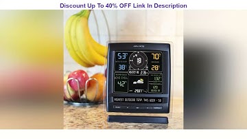 ✔ AcuRite 01517RM Wireless Weather Station with 5-in-1 Weather Sensor: Temperature and Humidity Gau