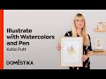 Illustrating nature with watercolor and pen  course by katie putt  domestika english