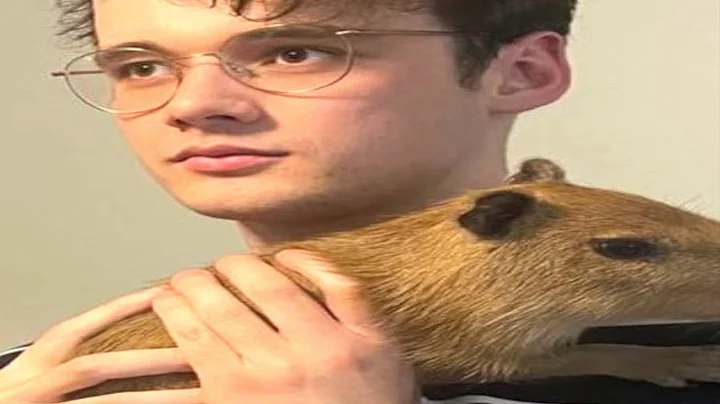 Wilbur Holds a Baby Capybara!