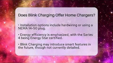 Does Blink Charging Offer Home Chargers? - Talking Tech Trends