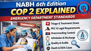 COP 2 | Emergency Department Standards | Chapter 2 | NABH 6th Edition