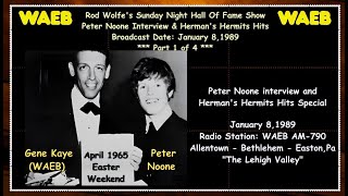 Peter Noone Interview & Hermits Hits Pt 1 of 4 - Air Check WAEB 1989