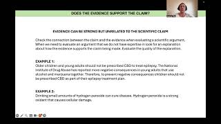 Evaluating & Making Scientific Claims