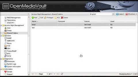 How to Set Up Browse shared folder in OpenMediaVault