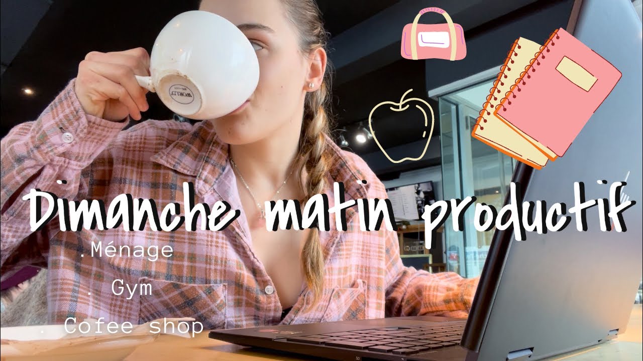 Ma routine du dimanche matin : bon déjeuner, gym, étude #morningroutine