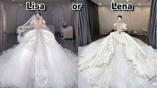 LISA OR LENA (Wedding Edition Bride & Groom)#lisaorlena#trending #viral