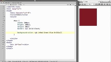 CSS3 - 05. RGBA colours