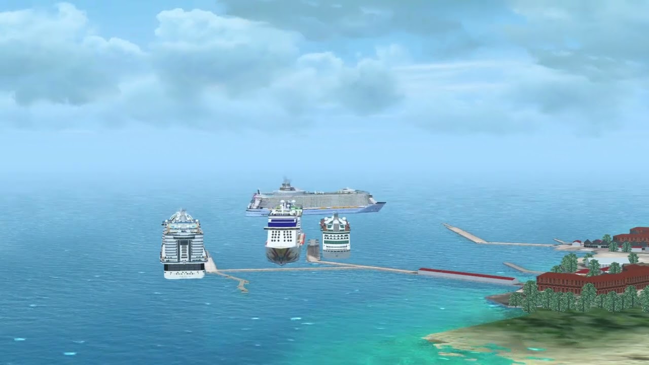 5 Ships Sail away + Departure Cozumel | VIRUTAL SAILOR NG