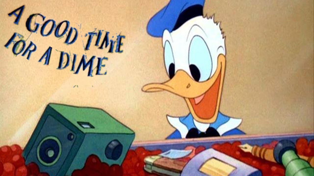 A Good Time for a Dime 1941 Disney Donald Duck Cartoon Short Film